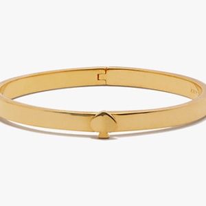 Kate Spade New York Heritage Spade thin metal button bangle bracelet